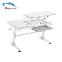 Lift Table Sit Stand Desk ,Children Adjustable Height Table, Kids Study Workstation Desk