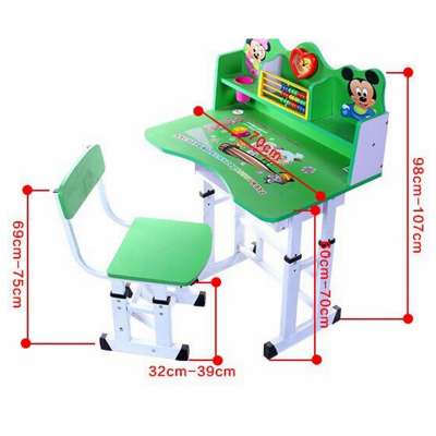 Cheap children desk and chairs  student study table chair set school furniture cheap kids study table and chair adjustable