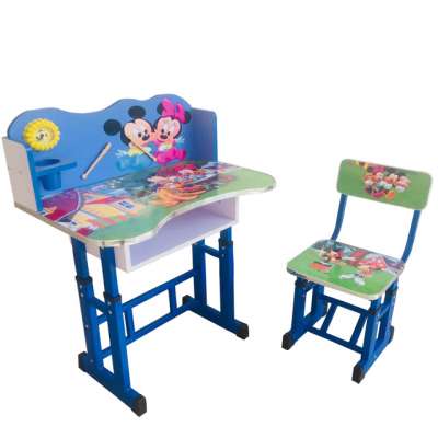 DT- A Wooden Student Desk and Chair Kids Study Table Chair