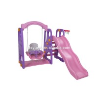 Happy plastic indoor kids swing slide For Sale